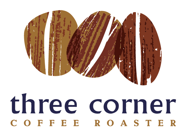 three corner(スリーコーナー)カンボジアコーヒーロゴ